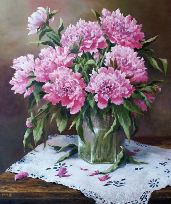 Pink peonies