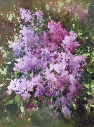 In the shade of a spring garden