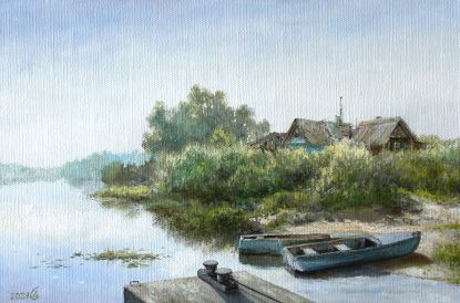 Morning on the Klyazma river