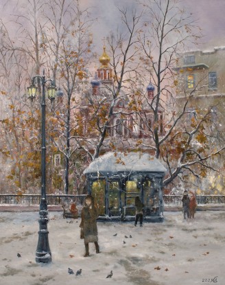 First snow on Pyatnitskaya